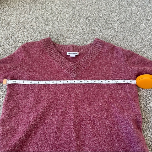 Wool and Cashmere Athleta Sweater - small, rose, timeless capsule wardrobe - Picture 8 of 9